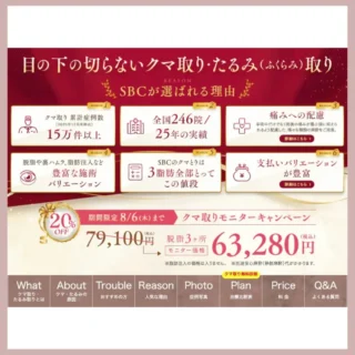 湘南美容クリニッククマ取り比較表バナー