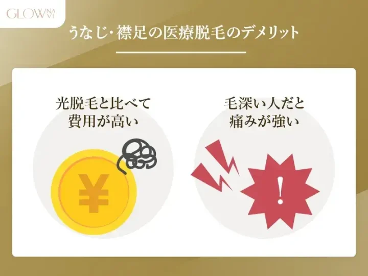 うなじ脱毛のデメリット