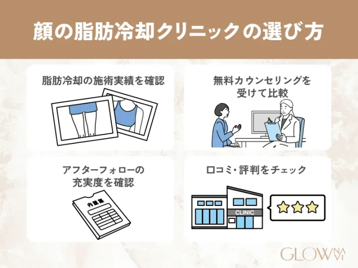 顔の脂肪冷却(クールスカルプティング)の失敗を防ぐ!クリニックの選び方