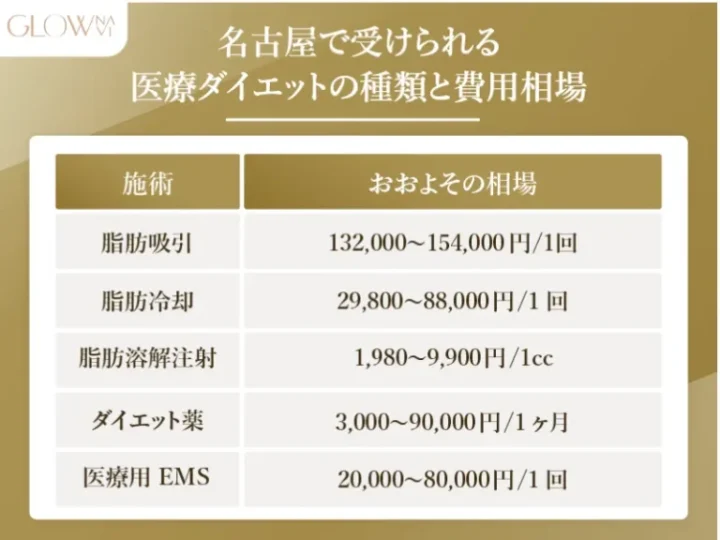 名古屋医療ダイエット費用相場