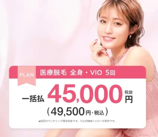 エミナルクリニック　医療脱毛　(全身+VIO)
