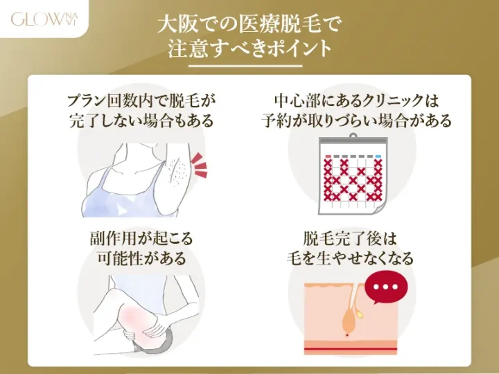 医療脱毛で注意すべきポイント