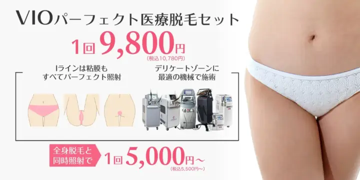 ビューティースキンっクリニック　VIO医療脱毛　LP画像
