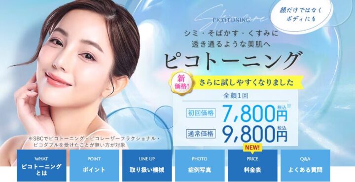 湘南美容クリニックピコトーニングバナー