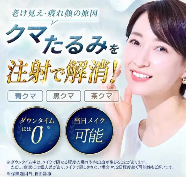 TCB東京中央美容外科|クマ取り再生注射