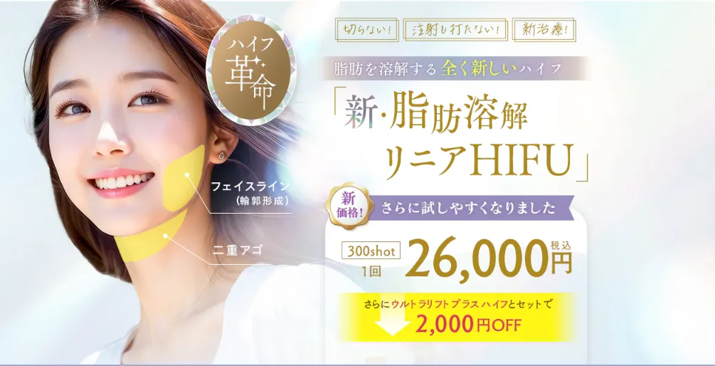 湘南美容クリニック 新・脂肪溶解リニアHIFU